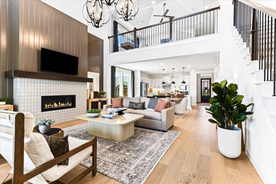 Furnished interior view inside a new home in La Terra at Uptown Celina, Celina (Image 3).