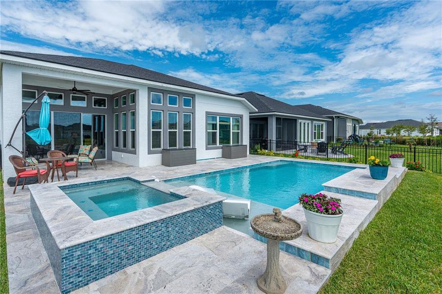 Exterior details and patio area of a home in Mosaic, Daytona Beach (Image 26). Exterior details and patio area of a home in Mosaic, Daytona Beach (Image 26).