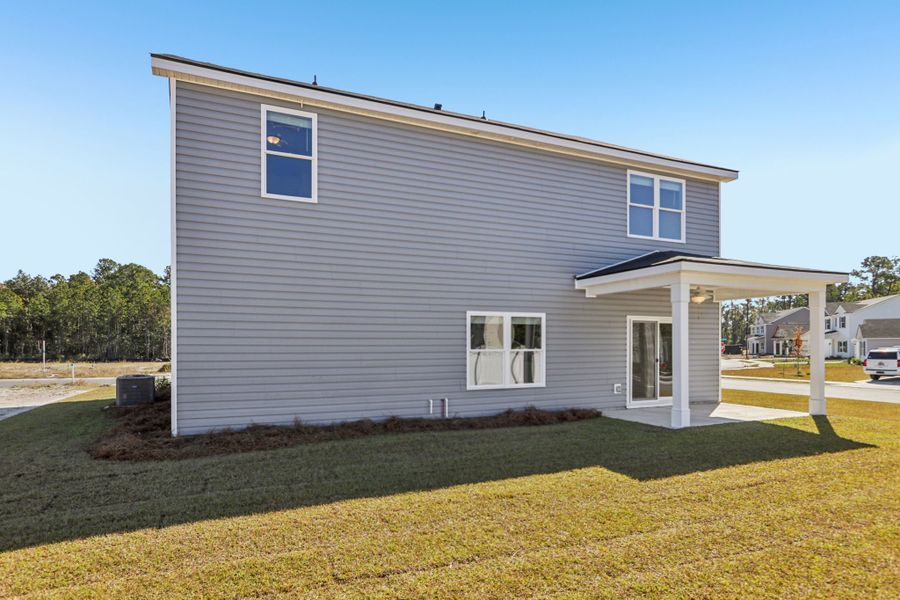 Exterior details and patio area of a home in Hayden Pointe, St. Marys (Image 19). Exterior details and patio area of a home in Hayden Pointe, St. Marys (Image 19).