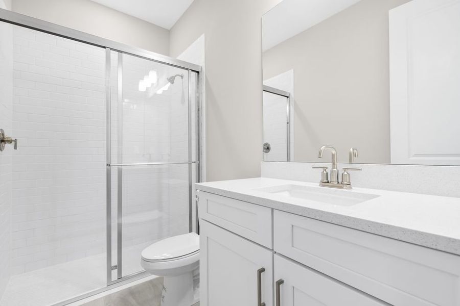 Furnished interior view inside a new home in Esplanade at Starling, Punta Gorda (Image 7).