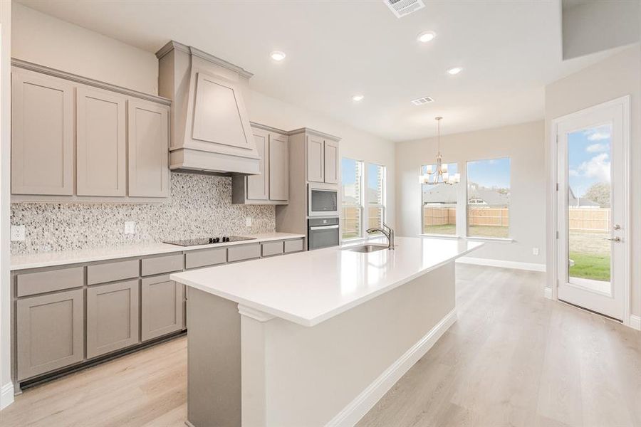 Furnished interior view inside a new home in Ten Mile Creek Estates, DeSoto (Image 12).
