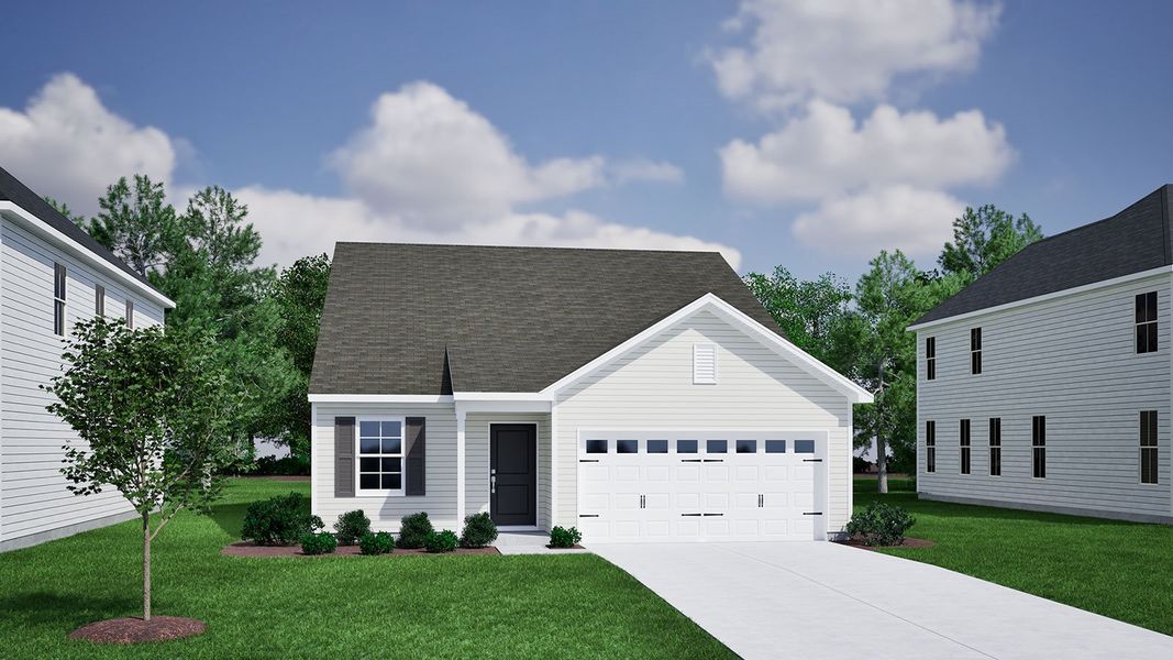 Representative exterior photo of a completed home built from the Howard - Genesis Value Collection by Mungo Homes in Willowbrook, Shelby, NC (Image 2).