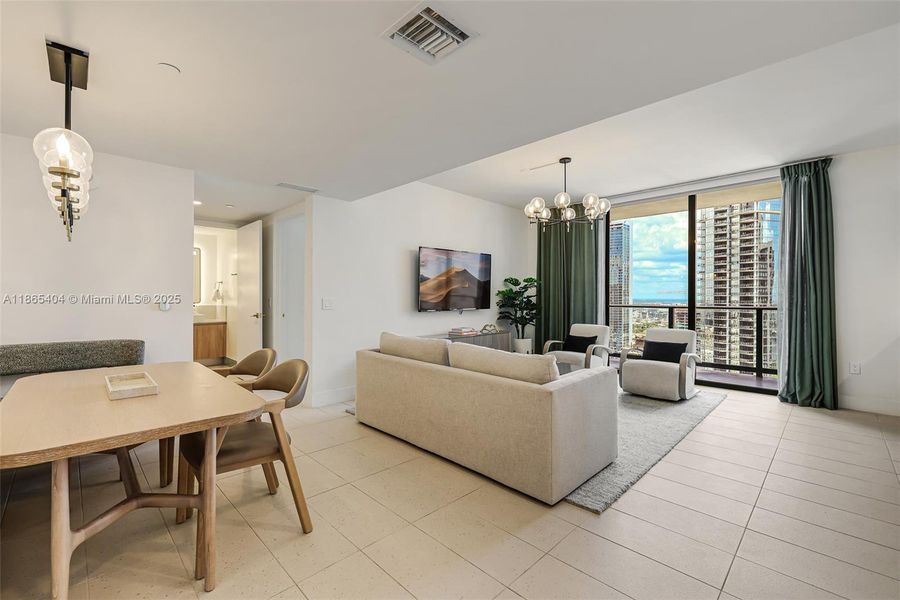 Furnished interior view inside a new home in , Miami (Image 40). Furnished interior view inside a new home in , Miami (Image 40).