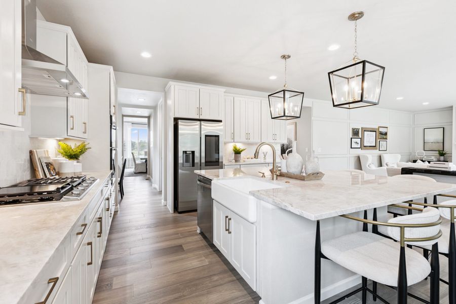 Representative furnished interior of a home built from the Silverton by Landsea Homes in Highlands Preserve, Mead (Image 34).