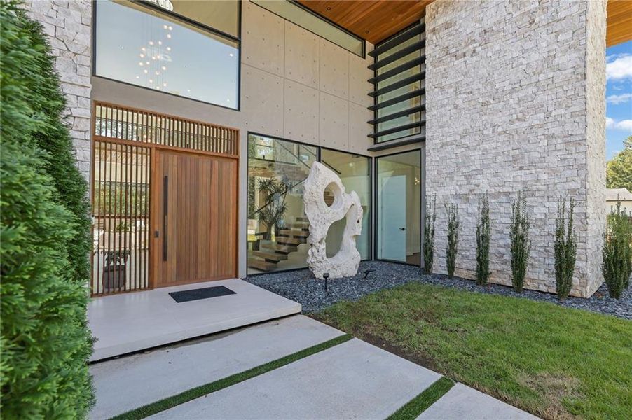 Exterior details and patio area of a home in , Marietta (Image 39).
