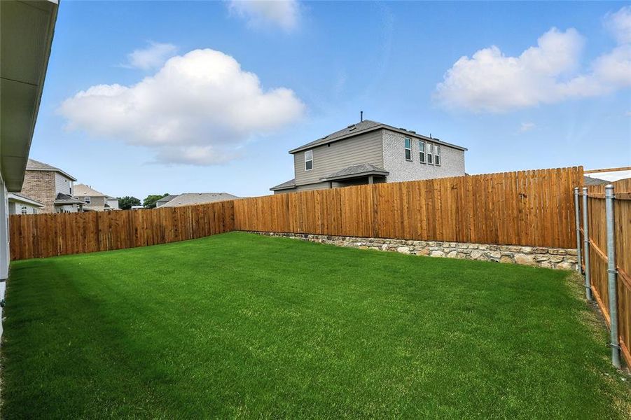 View of fenced backyard View of fenced backyard