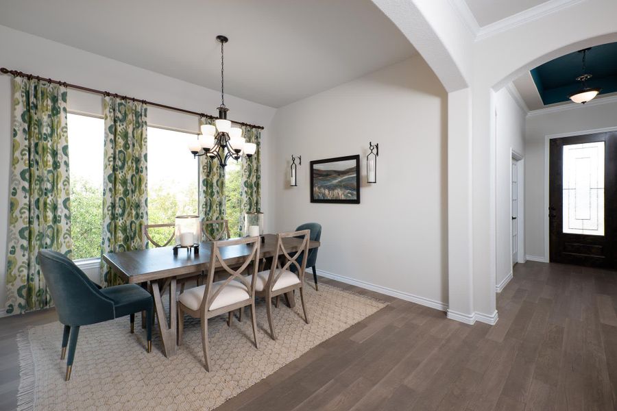 Dining Room | Concept 2464 at Villages of Walnut Grove in Midlothian, TX by Landsea Homes