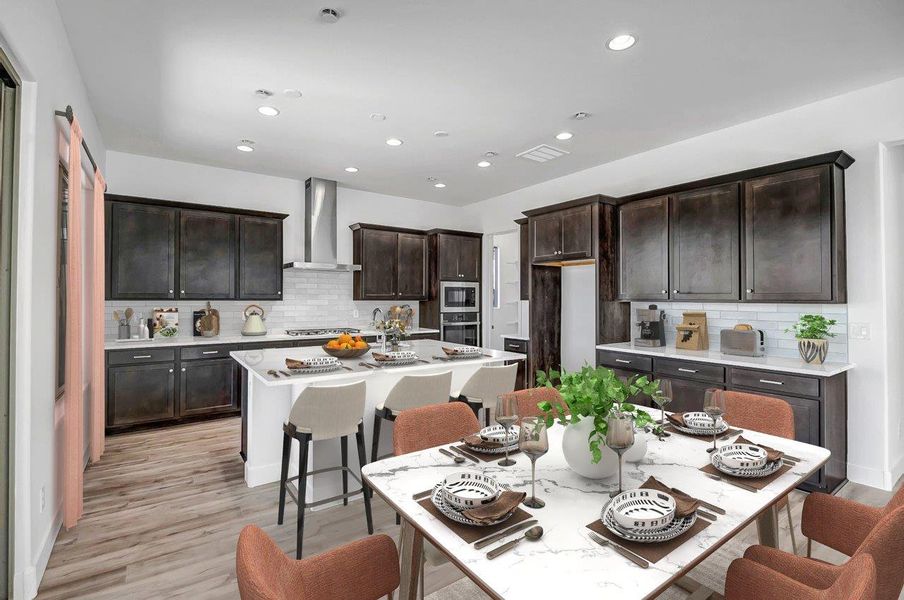 Furnished interior view inside a new home in Black Rock at Verrado, Buckeye (Image 29).