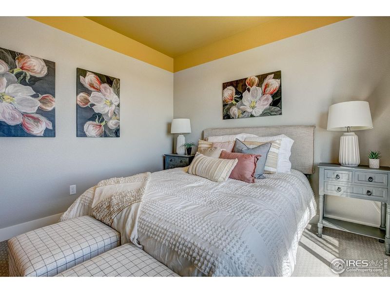 Furnished interior view inside a new home in Highlands at Fox Hill - The Towns, Longmont (Image 26).