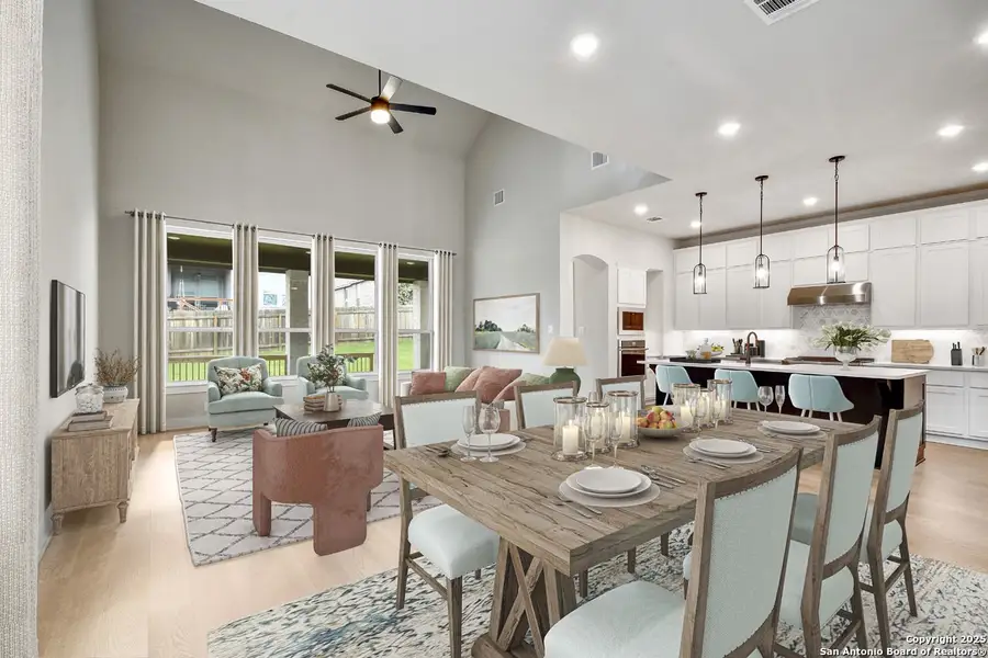 Furnished interior view inside a new home in Weston Oaks, San Antonio (Image 8).