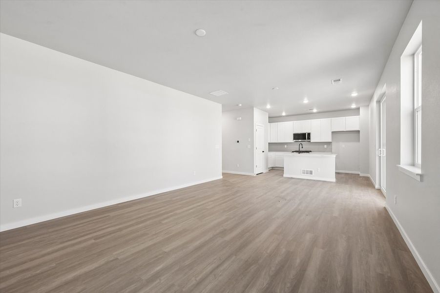A large empty room.