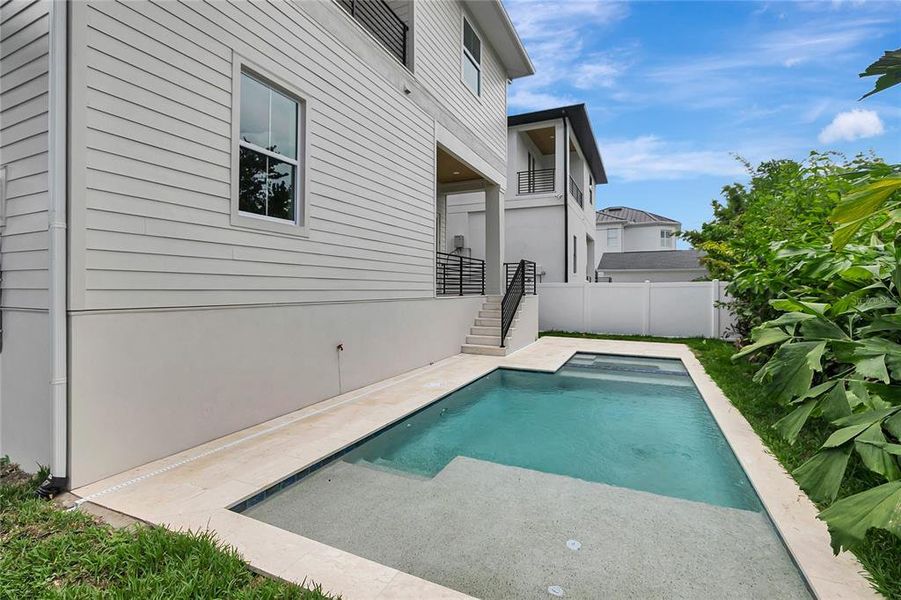 Exterior details and patio area of a home in , Tampa (Image 4). Exterior details and patio area of a home in , Tampa (Image 4).