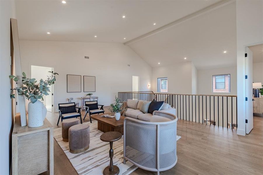 Furnished interior view inside a new home in , Dallas (Image 29).