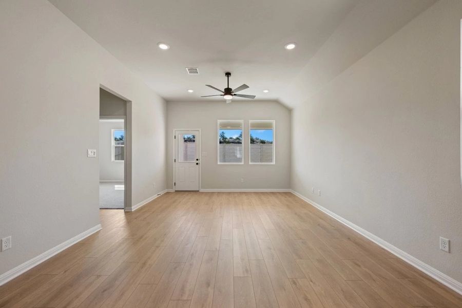 Family Room and Dining Area