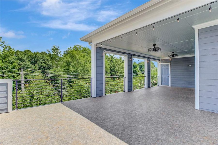 Exterior details and patio area of a home in , Atlanta (Image 29).