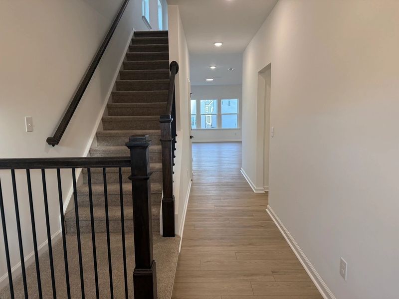 Foyer featuring the AW Collection® Serene - Soft light and open space create a calm welcome.