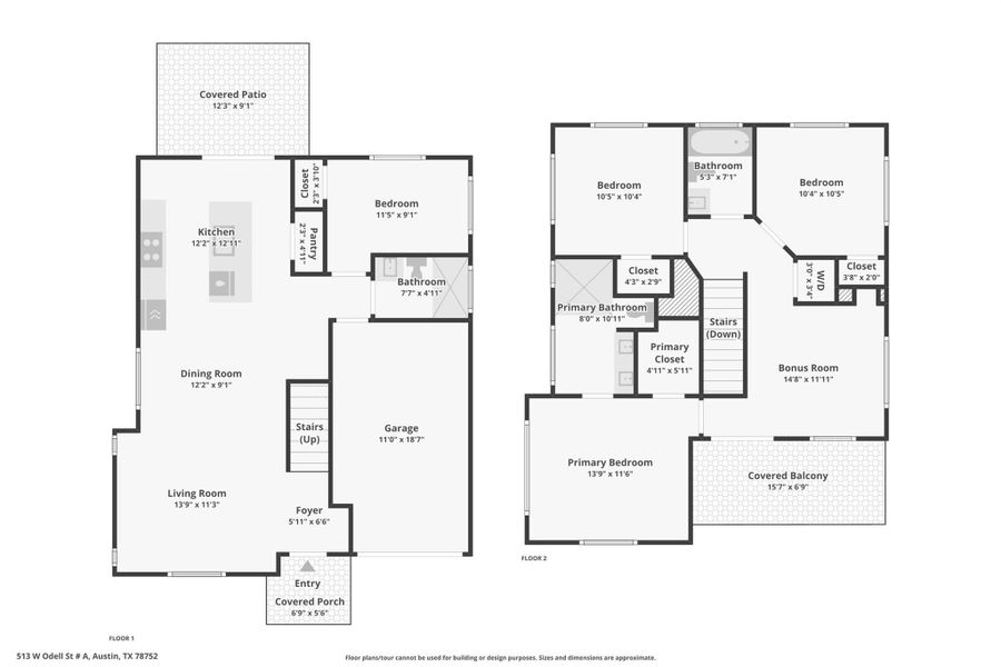 2D floor plan layout of this home in , Austin, TX (Image 4).