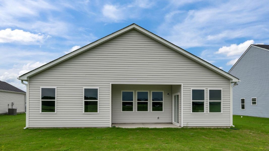 Front exterior of a new home in East Ridge, Ayden, NC, highlighting curb appeal (Image 19).