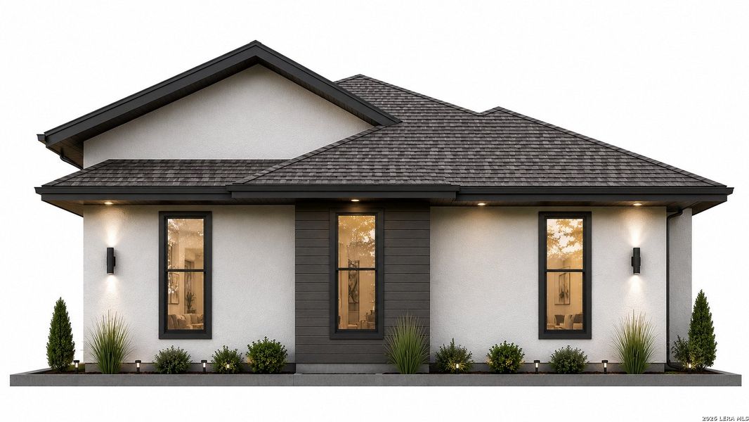 Front exterior of a new home in , San Antonio, TX, highlighting curb appeal (Image 1). Front exterior of a new home in , San Antonio, TX, highlighting curb appeal (Image 1).