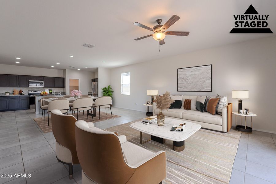 Great Room and Kitchen Great Room and Kitchen