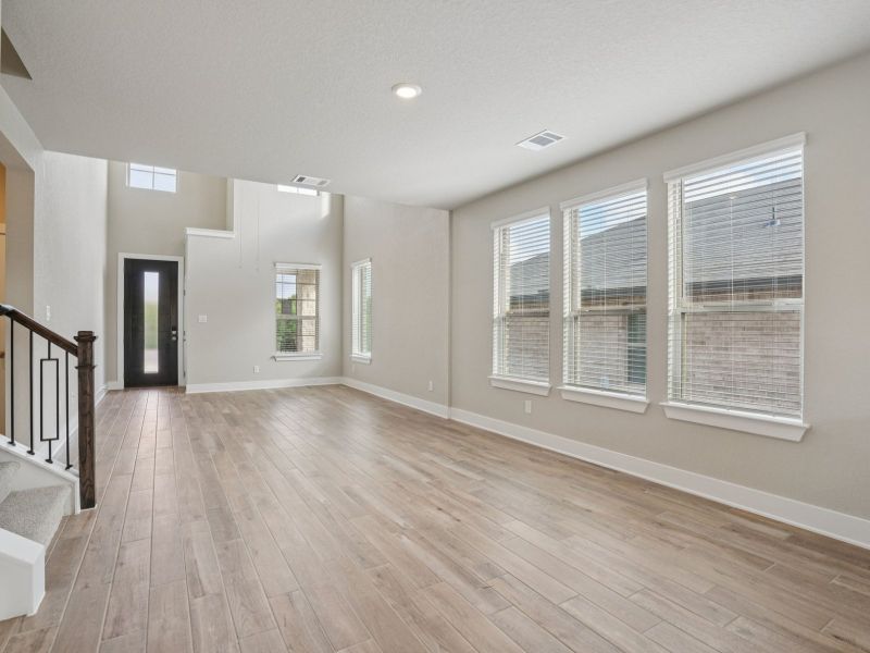 Living Room in the Medina floorplan at a Meritage Homes community. Living Room in the Medina floorplan at a Meritage Homes community.