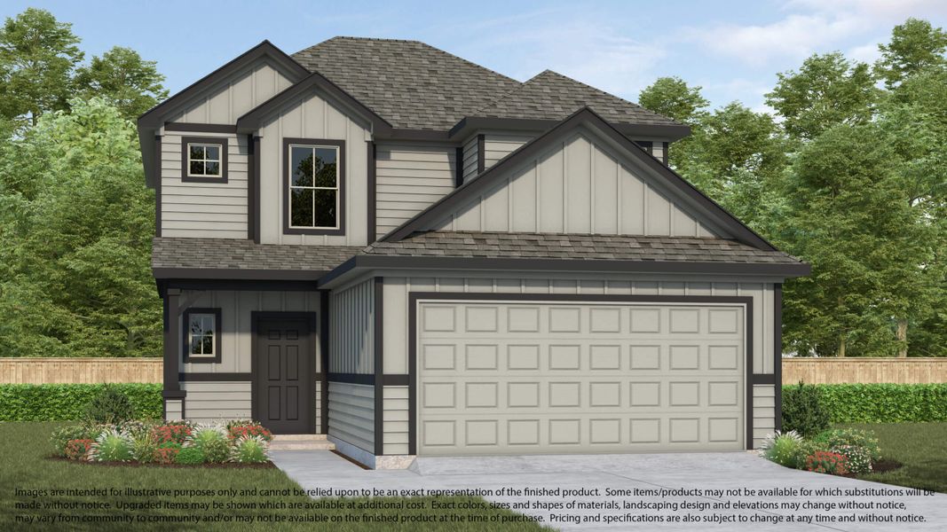 Representative exterior photo of a completed home built from the 143 by Long Lake Ltd. in Telge Ranch, Cypress, TX (Image 5).
