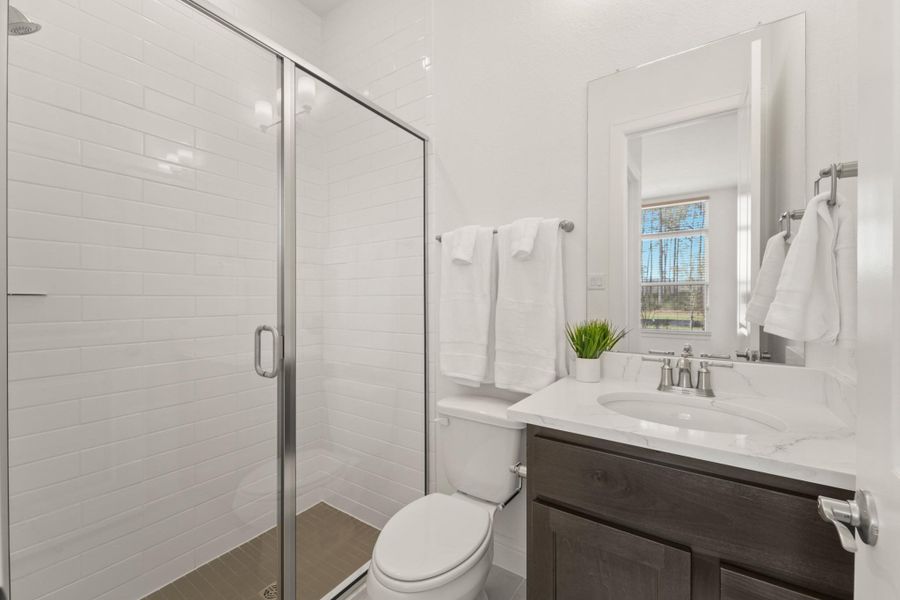 Furnished interior view inside a new home in The Highlands - 65', Porter (Image 14).