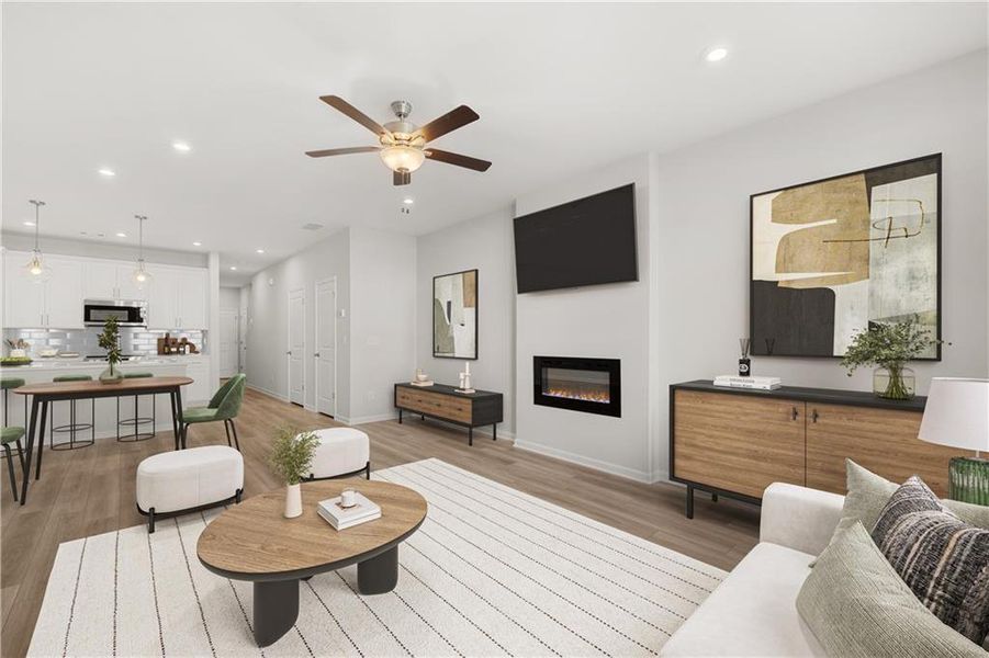 Furnished interior view inside a new home in Stegall Village, Emerson (Image 20). Furnished interior view inside a new home in Stegall Village, Emerson (Image 20).