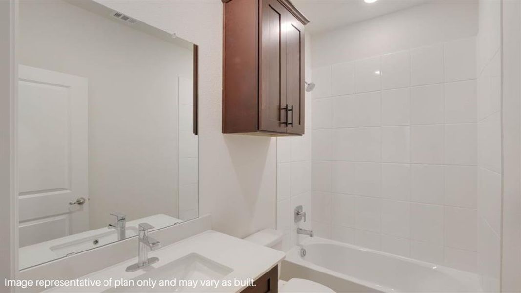 Furnished interior view inside a new home in The Avenue, Allen (Image 6). Furnished interior view inside a new home in The Avenue, Allen (Image 6).