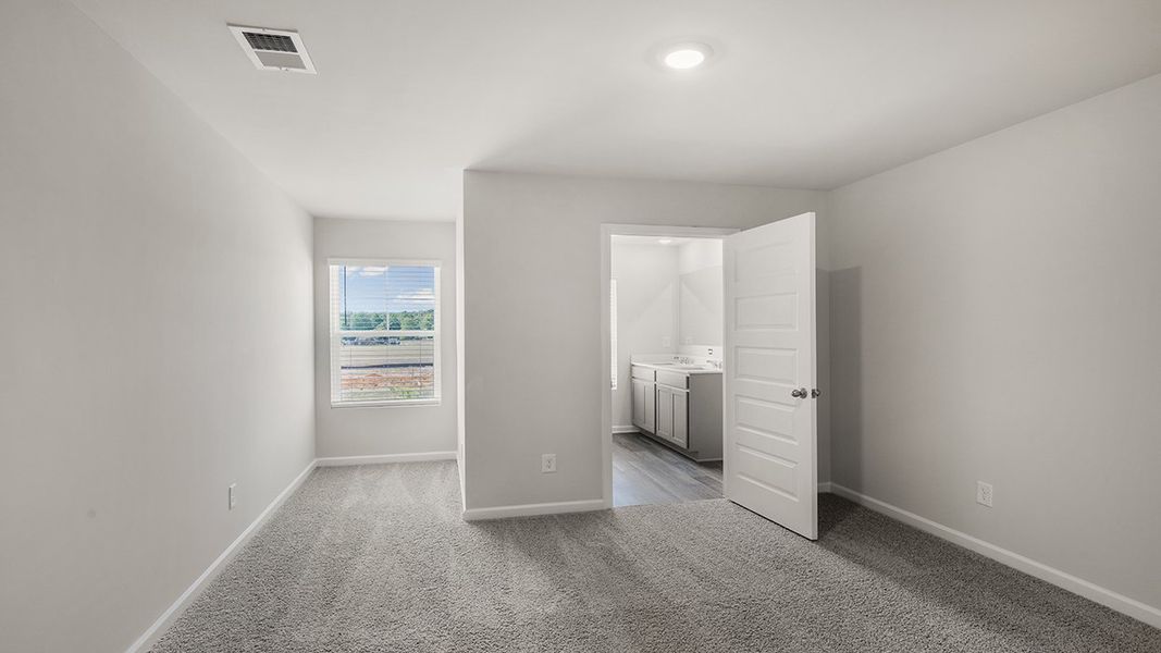 Spacious, unfurnished interior of a new home in Echo Glen, Stockbridge (Image 23). Spacious, unfurnished interior of a new home in Echo Glen, Stockbridge (Image 23).