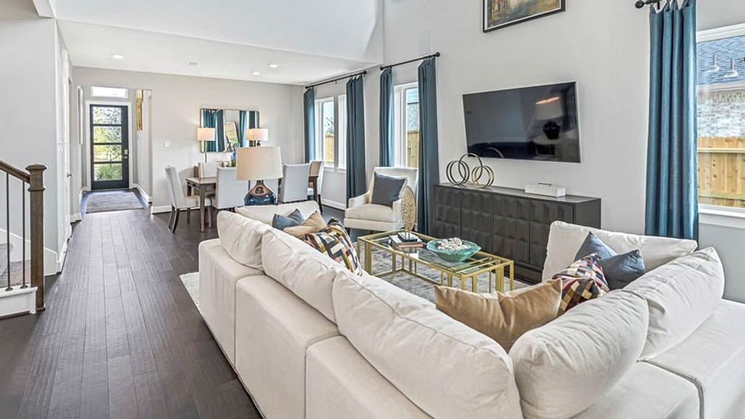 Furnished interior view inside a new home in Avalon at Cypress, Cypress (Image 18).