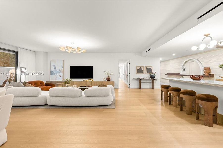 Furnished interior view inside a new home in , Bay Harbor Islands (Image 11).