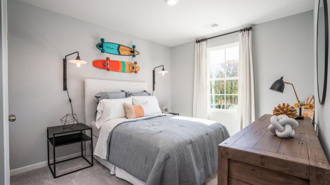 Furnished interior view inside a new home in Lindera Preserve at Cane Bay Plantation: American Dream Series, Summerville (Image 2). Furnished interior view inside a new home in Lindera Preserve at Cane Bay Plantation: American Dream Series, Summerville (Image 2).