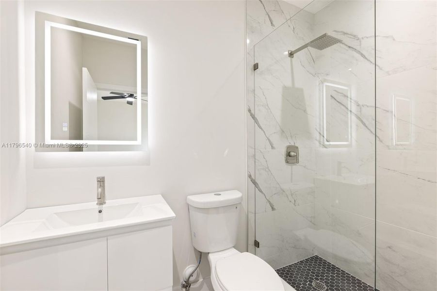 Furnished interior view inside a new home in , Miami (Image 17).