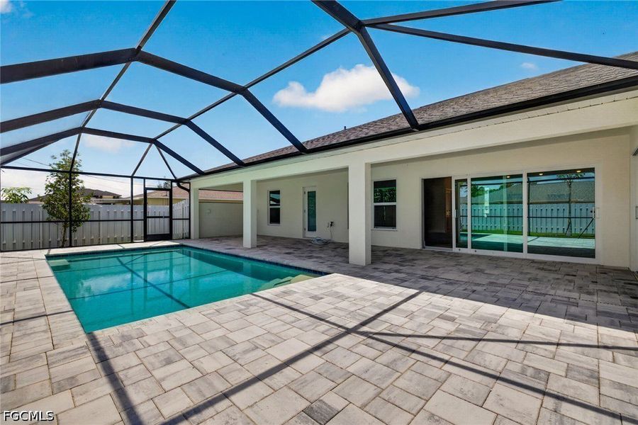 Exterior details and patio area of a home in Cape Coral, Cape Coral (Image 27).