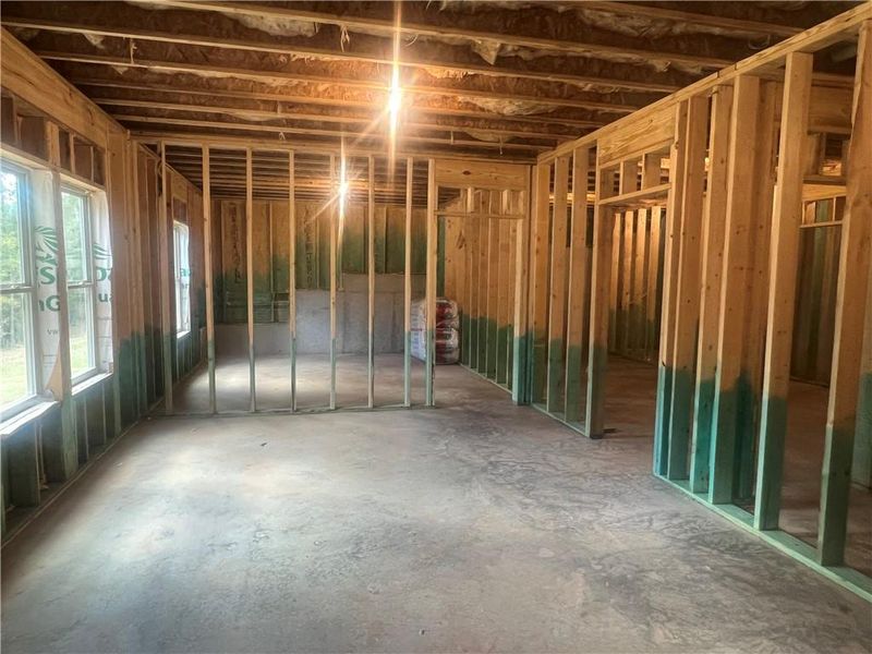 In-progress construction of a new home in Waters Edge, Mansfield, GA (Image 12).