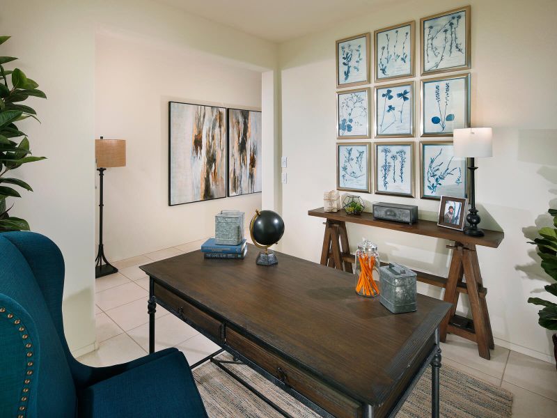 Furnished interior view inside a new home in The Preserve at Province II 55+/Active Adult, Maricopa (Image 10).
