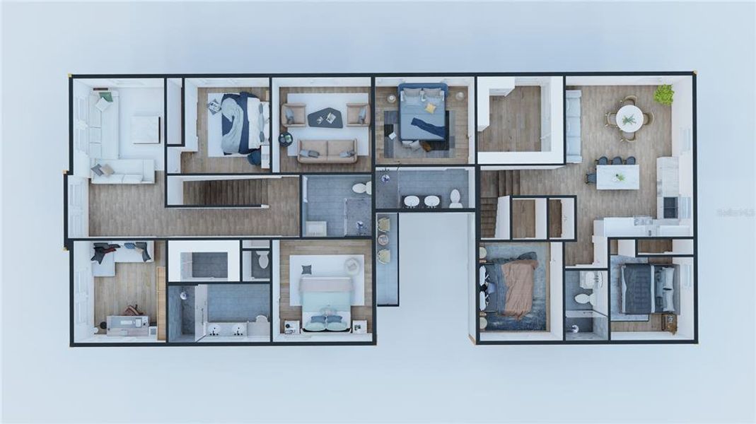 2D floor plan layout of this home in , St. Petersburg, FL (Image 5).