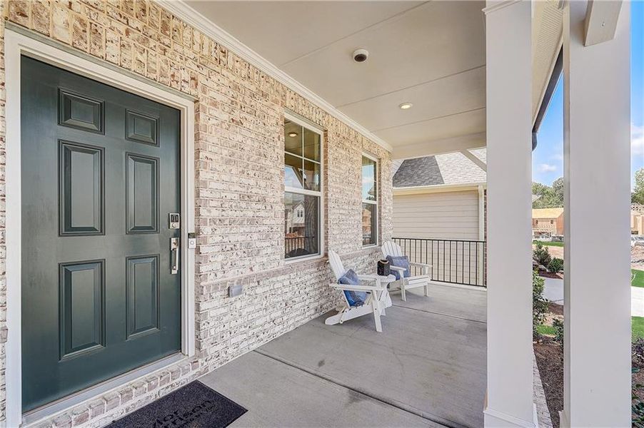 Exterior details and patio area of a home in Bailey Fence, Dacula (Image 3).