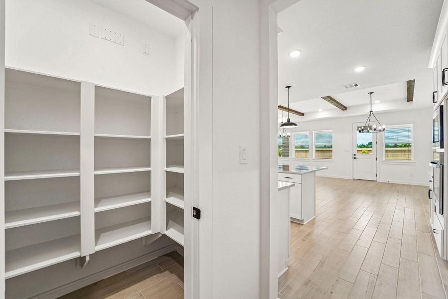 Large walk-in pantry Large walk-in pantry