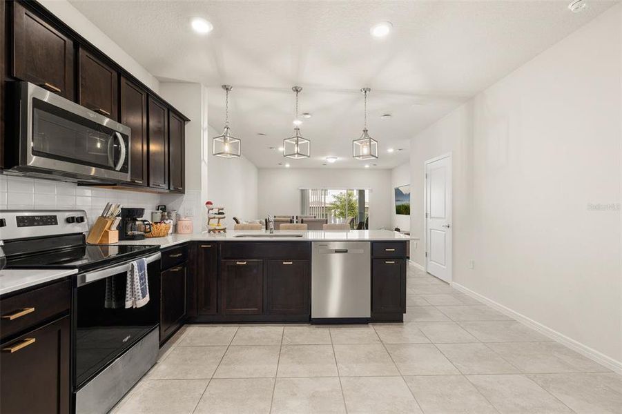 Furnished interior view inside a new home in , Davenport (Image 17).