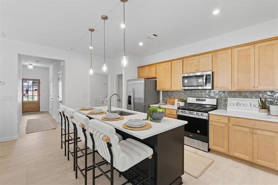 Furnished interior view inside a new home in Meadow Pines, Dallas (Image 27). Furnished interior view inside a new home in Meadow Pines, Dallas (Image 27).