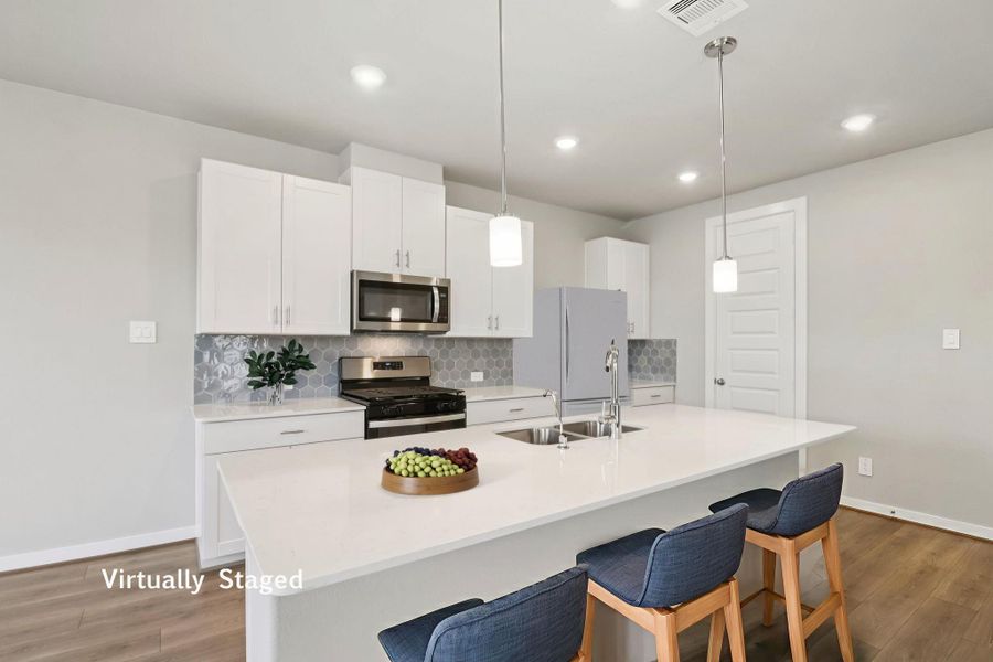 Furnished interior view inside a new home in Cole Creek Crossing, Houston (Image 5).