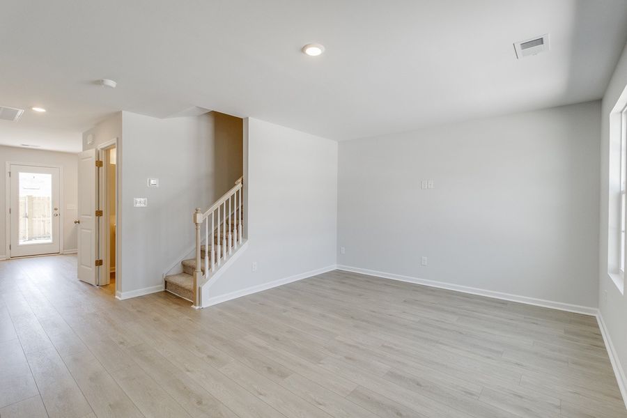 Spacious, unfurnished interior of a new home in Astoria, Columbia (Image 11). Spacious, unfurnished interior of a new home in Astoria, Columbia (Image 11).