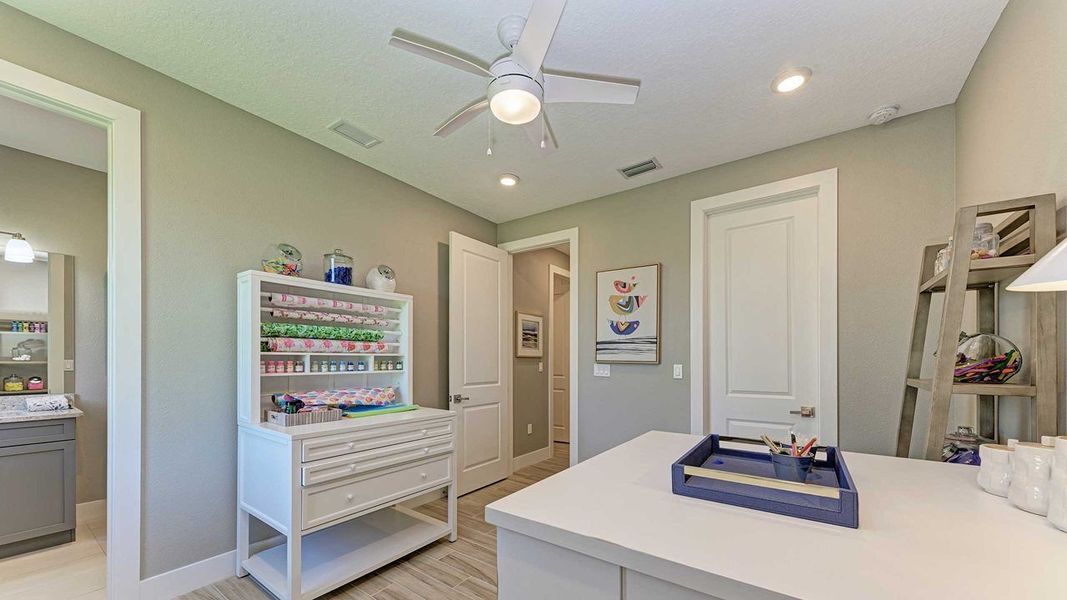 Representative furnished interior of a home built from the Fiesta with Bonus by Kolter Homes in Cresswind Lakewood Ranch, Lakewood Ranch (Image 27).