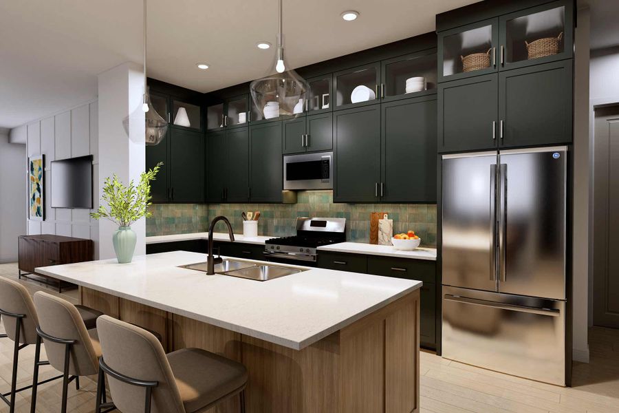 Representative furnished interior of a home built from the The Banyan by David Weekley Homes in Beacon Point at Lago Mar 50’ Homesites, Texas City (Image 5).