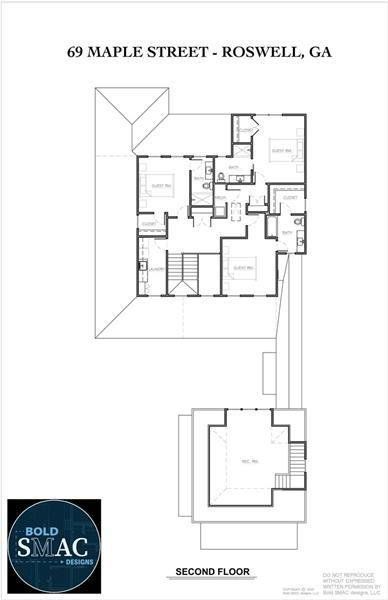 2D floor plan layout of this home in , Roswell, GA (Image 5). 2D floor plan layout of this home in , Roswell, GA (Image 5).