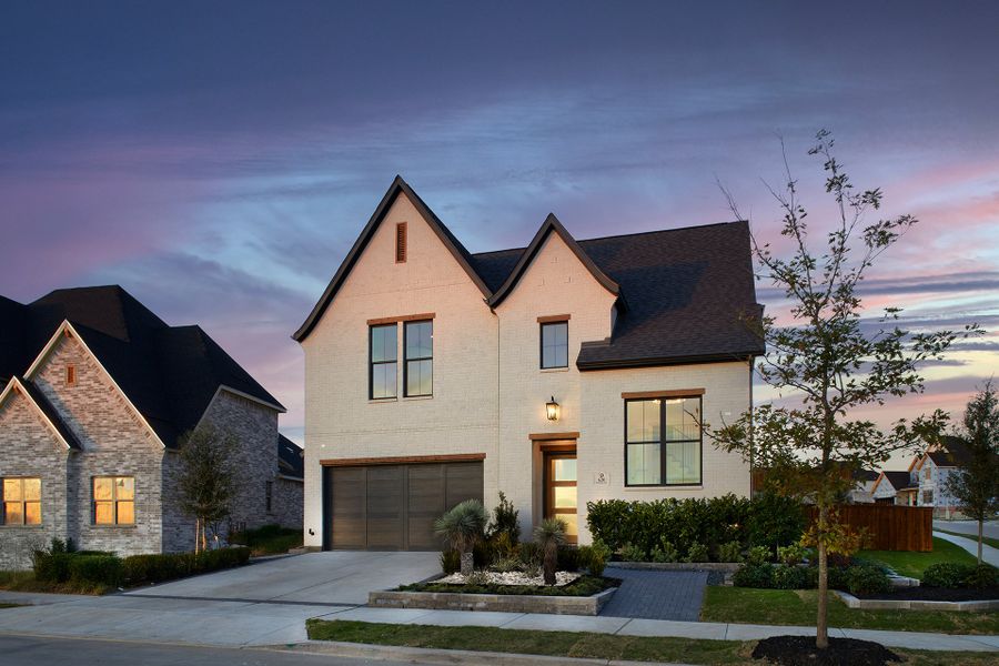 Representative exterior photo of a completed home built from the Benbrook - SH 4459 by Shaddock Homes in Grand Oaks at Green Meadows - 50', Celina, TX (Image 30). Representative exterior photo of a completed home built from the Benbrook - SH 4459 by Shaddock Homes in Grand Oaks at Green Meadows - 50', Celina, TX (Image 30).