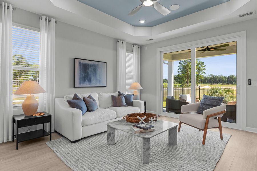 Representative furnished interior of a home built from the The Orchid by Chesapeake Homes in Coastal Club of the Carolinas, Calabash (Image 7).
