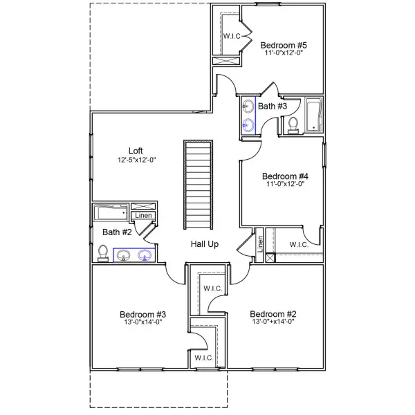 2D floor plan layout of this home in Ellington, Elgin, SC (Image 3).